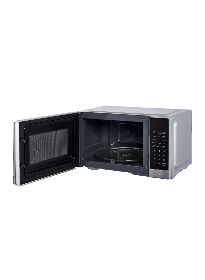 Tornado Solo Microwave Oven, 25 Liters, 900W, Silver Front with Mirror Door & Stainless Steel Frame, Auto Menu, Defrost Function & Push Button Door Open, TMDS-25-S-A. - Image 3